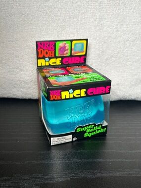 NeeDoh Nice Cube Squishy Sensory Fidget Toy - Blue